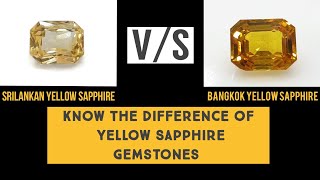 Know The Quality Different Yellow of SapphirePukhraj Gemstones  HTPGEMSTONES [upl. by Bebe173]