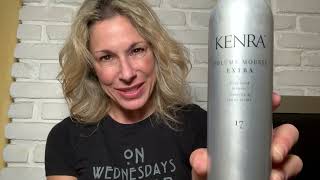 Kenra Volume Mousse Extra 17  Firm Hold Mousse  All Hair Types Usage amp Review [upl. by Schnell]