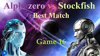 Alphazero vs Stockfish Game 16 [upl. by Aneled]