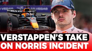 Verstappen quotnot going to cryquot after Norrisincident  GPFans F1 News [upl. by Flavius492]