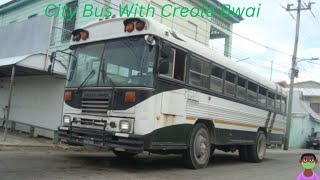 Driving Around Belize City In A city Bus  February 8 2024 [upl. by Einahpad]