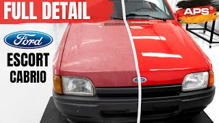 Ford Escort Cabrio First FULL DETAIL in 34 years ASMR [upl. by Ilat]