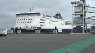 Calais Ferry Port  quayside movements [upl. by Turoff]