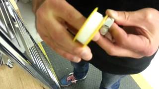 How to apply PTFE tape to radiator valve tails [upl. by Abdulla]