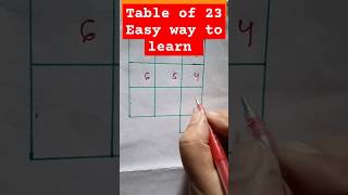 Table of 23 😱easytrickshort shortsmathstabletrick ytshorts [upl. by Rotkiv]