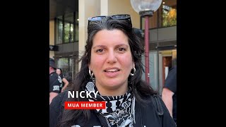 CFMEU Rally  Nicky Speaks Out cfmeu [upl. by Kamp]