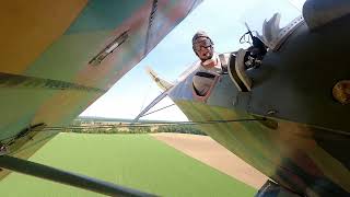 Fokker DVII at the Geneseo Airshow 4 June 2023 [upl. by Ahsirhcal]