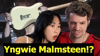 Our FIRST Reaction to Swedish Guitarist Yngwie Malmsteen  Black Star [upl. by Rosenberg]