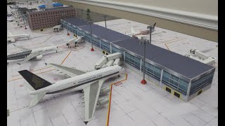 How to build a 1400 scale Model Airport Terminal 6 [upl. by Ettenwahs]