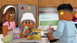 🧯STRESSFUL Family Routine Babys FIRST WORD Roblox Bloxburg Roleplay roleplay [upl. by Biron]