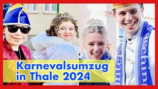 20 Karnevalsumzug in Thale im Harz  Karneval 2024 [upl. by Sudderth]