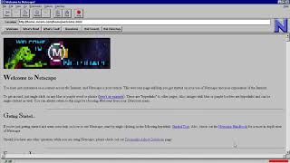 Netscape Navigator 10 in 1994 [upl. by Arutek]