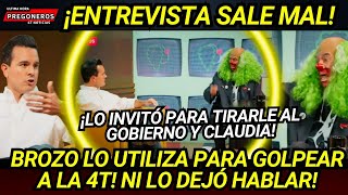 ¡ENTREVISTA SALE MAL LO INVITÓ PARA TIRARLE A CLAUDIA BROZO LO UTILIZA Y NI LO DEJÓ HABLAR [upl. by Htederem]