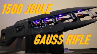 My 15KJ HomeBuilt Gauss Rifle [upl. by Carmina493]