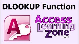 Microsoft Access DLOOKUP Function [upl. by Palila]