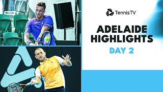 Evans amp Hijikata Lock Horns Bublik Lehecka Sonego amp More Feature  Adelaide 2024 Day 2 Highlights [upl. by Millda]