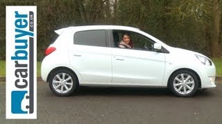 Mitsubishi Mirage hatchback 2013 review  CarBuyer [upl. by Yartnod]