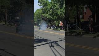 C7 Corvette does burnout leaving cars and coffee corvburnout v8 carshshorts musclecar [upl. by Appleton]