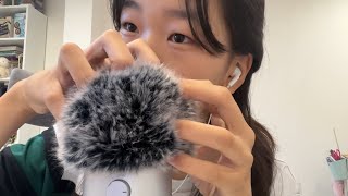 asmr aggressively scratching the microphone  tktktk mouth sounds asmr [upl. by Grondin384]