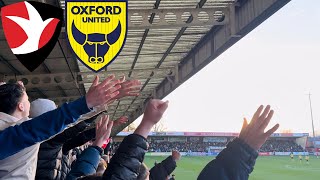 TWO RED CARDS AS CHELTENHAM BEAT SECOND PLACE OXFORD Cheltenham Town Vs Oxford United Matchday Vlog [upl. by Bivins260]