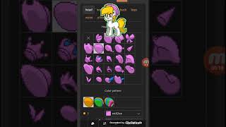 How to make a hat with two pompoms in Pony Town [upl. by Samala]