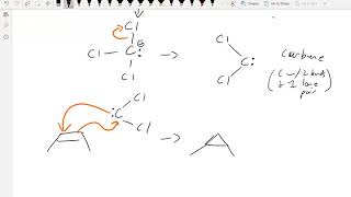 CHEM112 8 16 cyclopropane synthesis [upl. by Nnaeirual367]