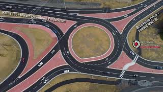 Opening Day of the multilane roundabout at Brookside Drive amp Route 105 in Fredericton NB Canada [upl. by Anairuy]