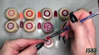 TESTING VENALISA 60 PI PAINT GEL SET  REVIEW  NAIL POLISH SWATCHING [upl. by Tacye221]