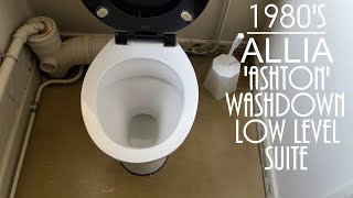 1980s Allia Ashton Low Level Washdown Toilet [upl. by Isleen]