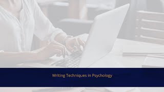 Writing Techniques in Psychology [upl. by Aniala]