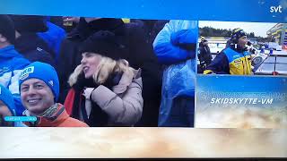 💥 VM Oberhof 2023 🇸🇪 Dam Brons 💫 stafett amp intervju efter [upl. by Aelhsa]