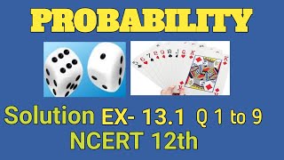 Probability Class 12 Concepts Simplified Ex 131 solution fastudyclasses [upl. by Ymled]