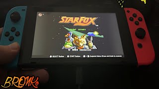 Star Fox Starwing  Nintendo Switch handheld gameplay [upl. by Aineval784]