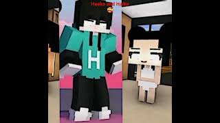 heeko and haiko so cute 🥰🥰🥰minecraft animation heeko haiko [upl. by Yeclehc325]