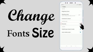 How To Change Font Size on Redmi Note 5 [upl. by Rolyat470]