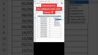 Estce que tu connaissais cette astuce Excel 👀  Astuce Excel [upl. by Jill]