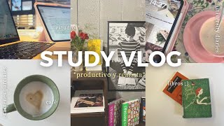 STUDY VLOG días de ÉXAMENES mucho estudio café y LIBROS [upl. by Ityak64]