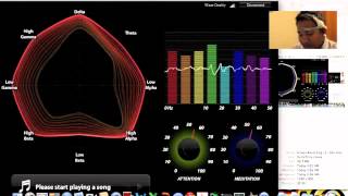 Asif measuring his Brain Waves with Neurosky Mindwave Headset [upl. by Smailliw]