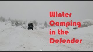 WINTER CAMPING in the DEFENDER Land Rover SCIALPINISMO Passo del Tonale TN [upl. by Bedwell228]