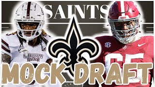 New Orleans Saints 2024 NFL Mock Draft  POST FREE AGENCY [upl. by Chura187]