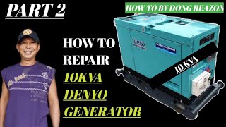 How to repair 10KVA denyo generator  Part 2 [upl. by Nhguavad389]