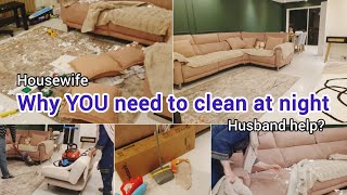 Clean with menight time cleaning motivationroutine vlog [upl. by Lalage348]