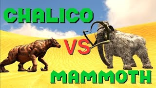 Chalicotherium VS Mammoth  ARK Survival Evolved [upl. by Tita]