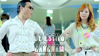 Gangnam style karaoke en español video oficial [upl. by Ehpotsirhc]