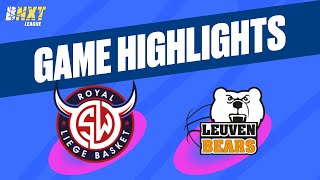 RSW Liège Basket vs Stella Artois Leuven Bears  Game Highlights [upl. by Havens]