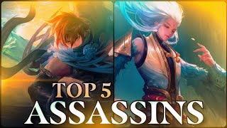 Top 5 Best Assassins In The Current Meta  Honor of Kings  HoK [upl. by Amikay]