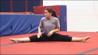 Gymnastics Stretches and Warm Ups  Tips on Doing a Straddle Stretch for Gymnastics [upl. by Ueihttam]