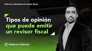 Tipos de opinión que puede emitir un revisor fiscal [upl. by Munson]