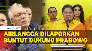 Dukung Prabowo Subianto di Pilpres 2024 Airlangga Hartarto Dilaporkan ke Mahkamah Partai [upl. by Nnylsaj]