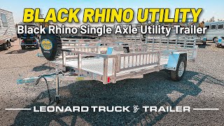 BLACK RHINO UTILITY  Black Rhino Single Axle Utility Trailer [upl. by Janina]